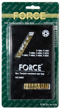 Набор Г-образных Torx ключей Force 5092