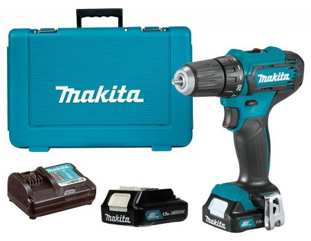 Аккумуляторная дрель Makita DF333DWYE+набор бит 40шт