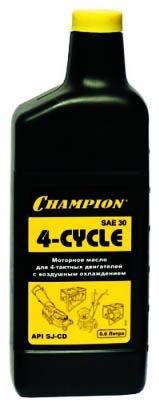 Масло минеральное  4-х тактное CHAMPION SAE30 (0,6л)