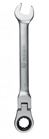 Ключ трещоточный с шарниром BERGER 10мм BG1239 - Фото 4