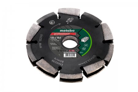 Алмазный фрезеровочный круг METABO (628298000) O125x22,23 мм Алмазный фрезеровочный круг METABO (628298000) O125x22,23 мм