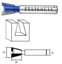 Фреза "ласточкин хвост", Z2 Felisatti 933870110