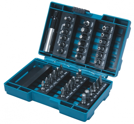 Makita  B-28606 Набор 37шт,биты SL\Рh\Pz\H,маг держатель