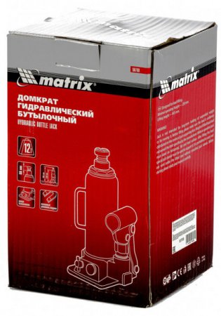 Домкрат гидравлический бутылочный Matrix 50768 - Фото 2