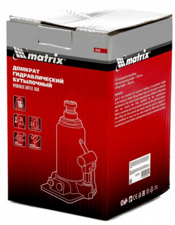 Домкрат гидравлический бутылочный MATRIX 50769 - Фото 2