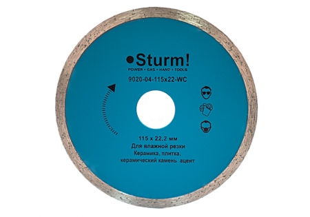 Алмазный диск STURM 9020-04-115X22-WC