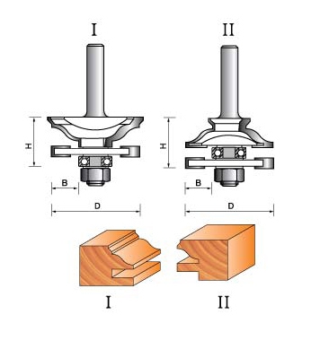 Набор фрез комбинированных рамочных GLOBUS 3504 Set (хв.12)