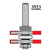 Фреза концевая шиповая GLOBUS 3523 (хв.12)