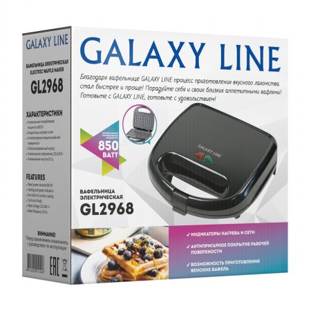 Вафельница Galaxy LINE GL 2968 - Фото 3