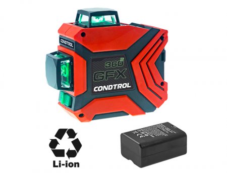 Лазерный нивелир CONDTROL GFX360-2 1-2-229 - Фото 2