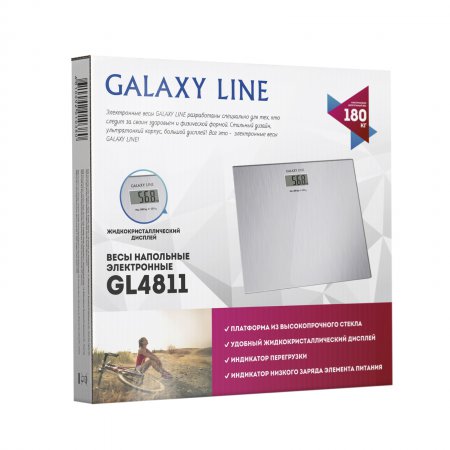 Весы напольные электронные Galaxy LINE GL 4811 (серебро) - Фото 2