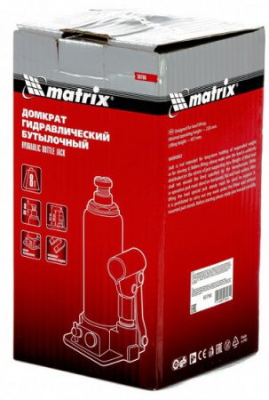 Домкрат гидравлический бутылочный Matrix 50766 - Фото 2