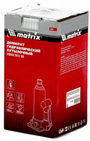 Домкрат гидравлический бутылочный Matrix 50765 - Фото 2