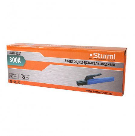 Электрододержатель синий STURM AWH-1024 - Фото 4