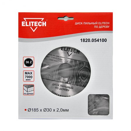 Диск пильный ELITECH 1820.054100