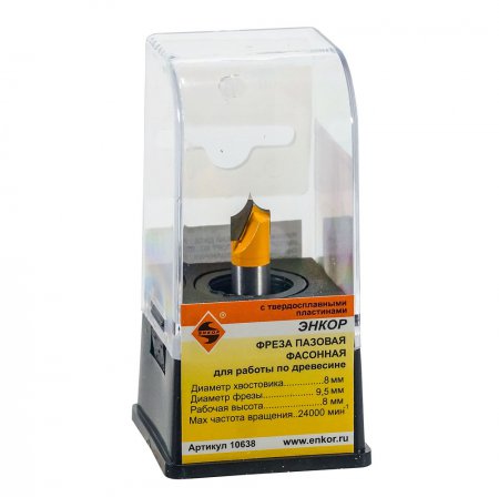 Фреза по дереву пазовая ЭНКОР 10632 - Фото 3