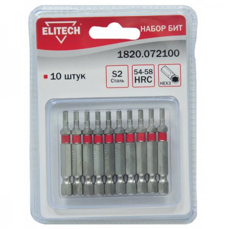 Набор бит ELITECH 1820.072100