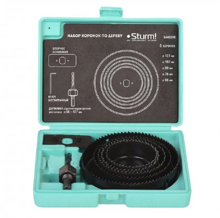 Набор коронок по дереву STURM 5440203