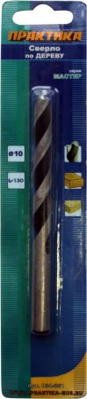 Сверло по дереву 10 х 130 мм ПРАКТИКА серия Мастер Сверло по дереву 10 х 130 мм ПРАКТИКА серия Мастер