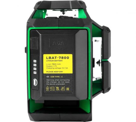 Построитель лазерных плоскостей ADA LaserTANK 3-360 GREEN Basic Edition А00633 - Фото 2