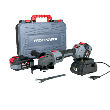 Аккумуляторная углошлифовальная машина ProfiPower MKDGA-18V E0080 - Фото 5