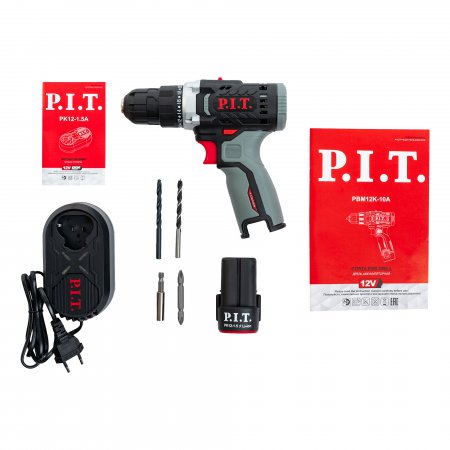 Дрель аккумуляторная P.I.T. X-DRIVER PBM12K-10A/1 - Фото 3