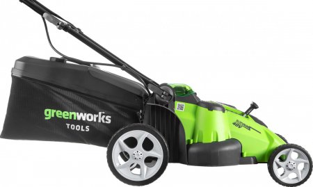 Аккумуляторная газонокосилка GREENWORKS G40LM49DBK4 2500207VB - Фото 3