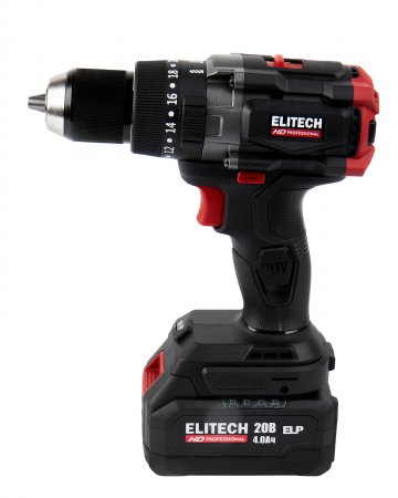 Аккумуляторная ударная дрель ELITECH HD CD20BL2(E2201.042.02) - Фото 4