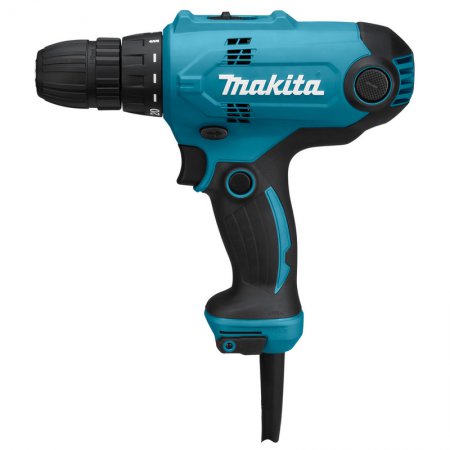 Makita Дрель DF0300X3 (10мм,320Вт,1500/450об/мин,БЗП,56/21Нм,2скор,20пол+набор бит D-6528 10шт)