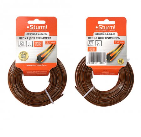 Леска для триммера STURM GT3535-2.4-G4-15 - Фото 2