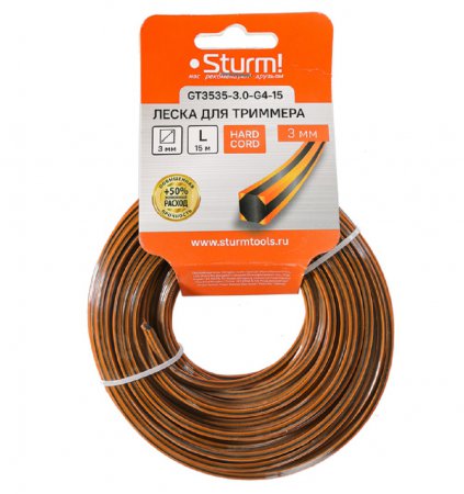 Леска для триммера STURM GT3535-3.0-G4-15