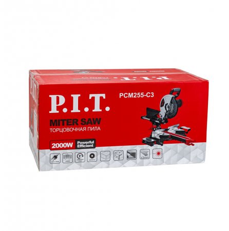 Пила торцовочная PIT PCM255-C3 - Фото 5