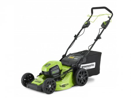 Аккумуляторная газонокосилка GREENWORKS GD60LM46SPK4 2502907UB - Фото 1