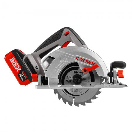 Пила дисковая аккумуляторная CROWN CT25002-165HX-4 BMC - Фото 6