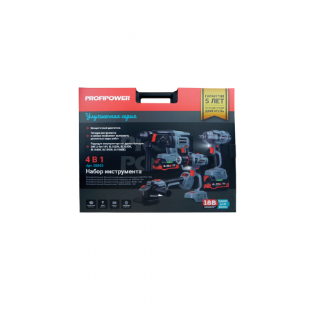 Набор аккумуляторный 4 в 1 ProfiPower E0093 - Фото 3 Набор аккумуляторный 4 в 1 ProfiPower E0093 - Фото 3