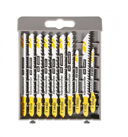 Пилки для лобзика Hanskonner H10-WOODSET1