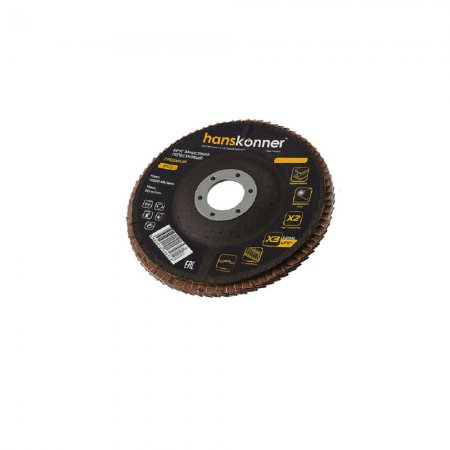 Круг зачистной лепестковый Hanskonner H9010-01-125x22-60ZTC - Фото 5