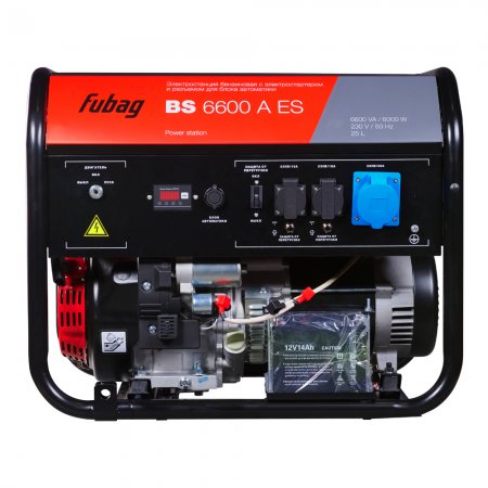 Электростанция бензиновая FUBAG BS 6600 AES 646281 - Фото 5