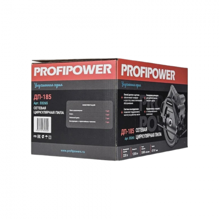 Пила циркулярная ProfiPower ДП-185 E0265 - Фото 3