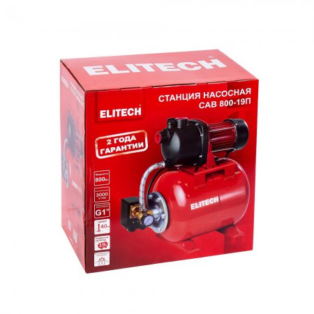 Станция насосная ELITECH САВ800-19П - Фото 6