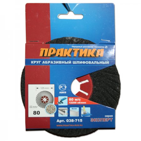 Круг абразивный шлифовальный торцевой ПРАКТИКА 038-715