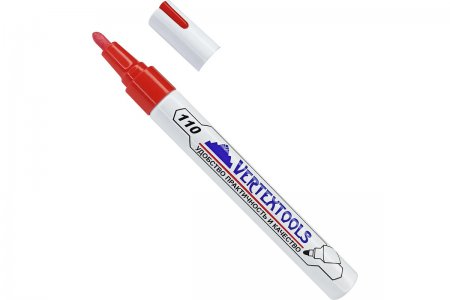 Маркер краска строительный красный VERTEX 0020-03 Маркер краска строительный красный VERTEX 0020-03