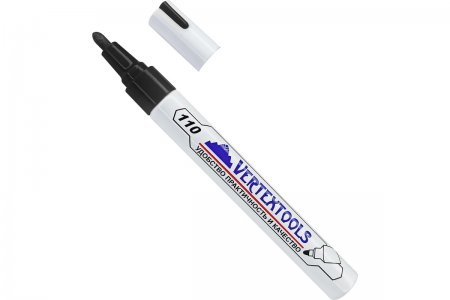 Маркер краска строительный чёрный VERTEX 0020-02 Маркер краска строительный чёрный VERTEX 0020-02