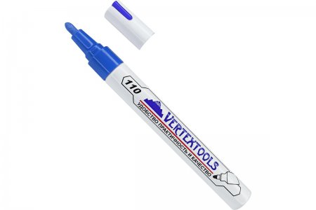 Маркер краска строительный синий VERTEX 0020-03-03 Маркер краска строительный синий VERTEX 0020-03-03