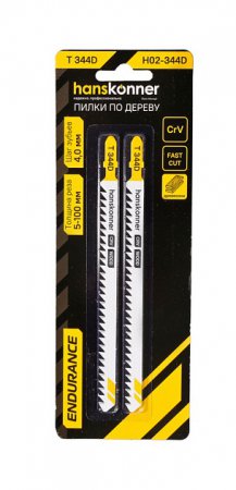 Пилки для лобзика Hanskonner H02-344D