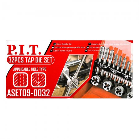 Набор для нарезания резьбы PIT ASET09-0032 - Фото 2 Набор для нарезания резьбы PIT ASET09-0032 - Фото 2