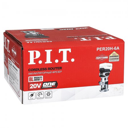 Аккумуляторный фрезер окантовочный PIT PER20H-6A без АКБ и ЗУ - Фото 3