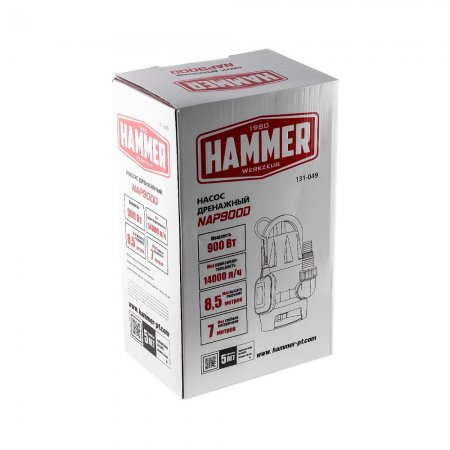 Насос дренажный Hammer NAP900D 641201 - Фото 5