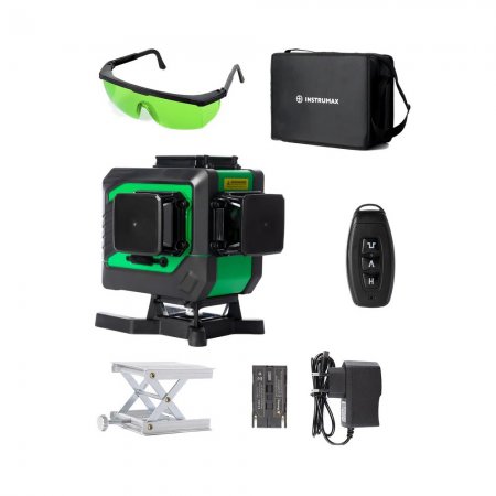 Лазерный уровень INSTRUMAX GREENLINER 3-360/B SET IM0150 - Фото 1