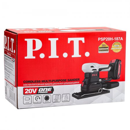 Аккумуляторная многофункциональная шлифмашина PIT PSP20H-187A SOLO без АКБ и ЗУ - Фото 4
